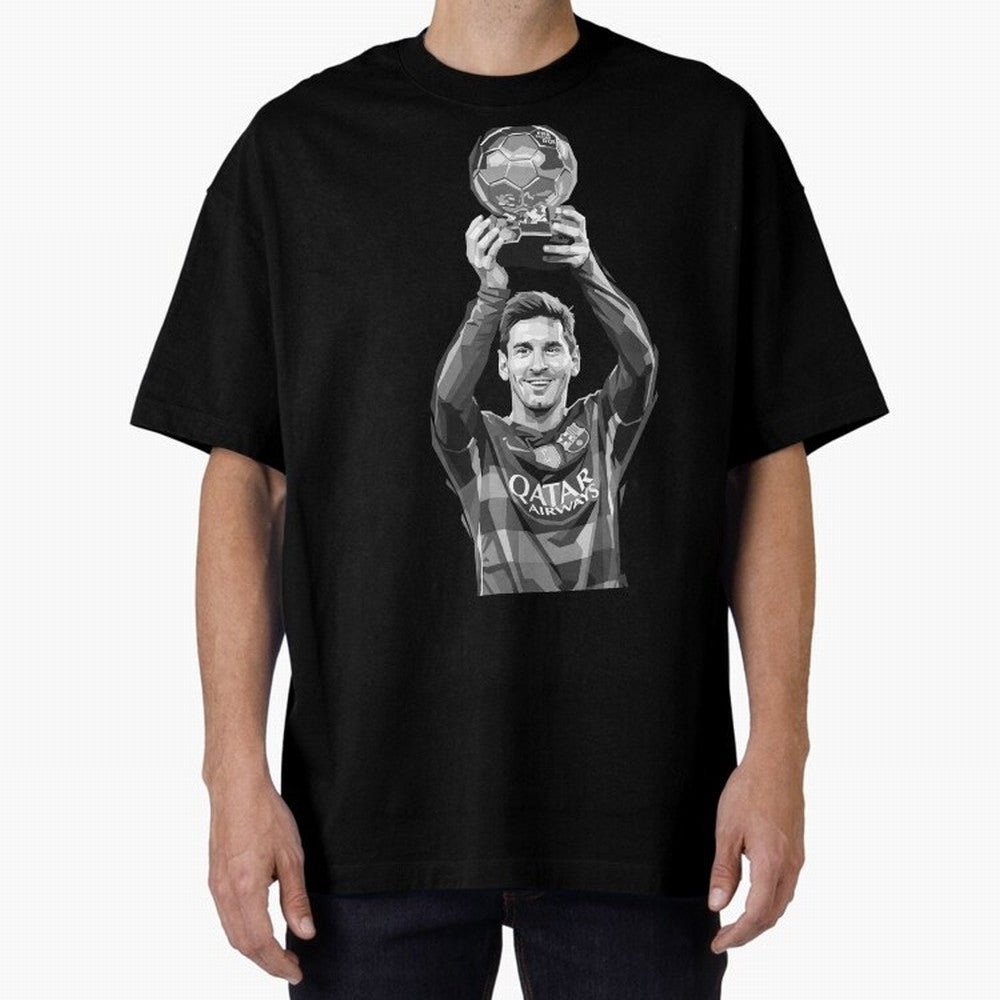 Messi grayscale Classic T-Shirt Support Iconic Players in FIFA World Cup 2026 Made for CR7 and Messi, Argentina, France and Brazil Energy, Football History, Final Match Energy, Crowd Noise and Once in a Lifetime Moments; Great for Watch Parties,