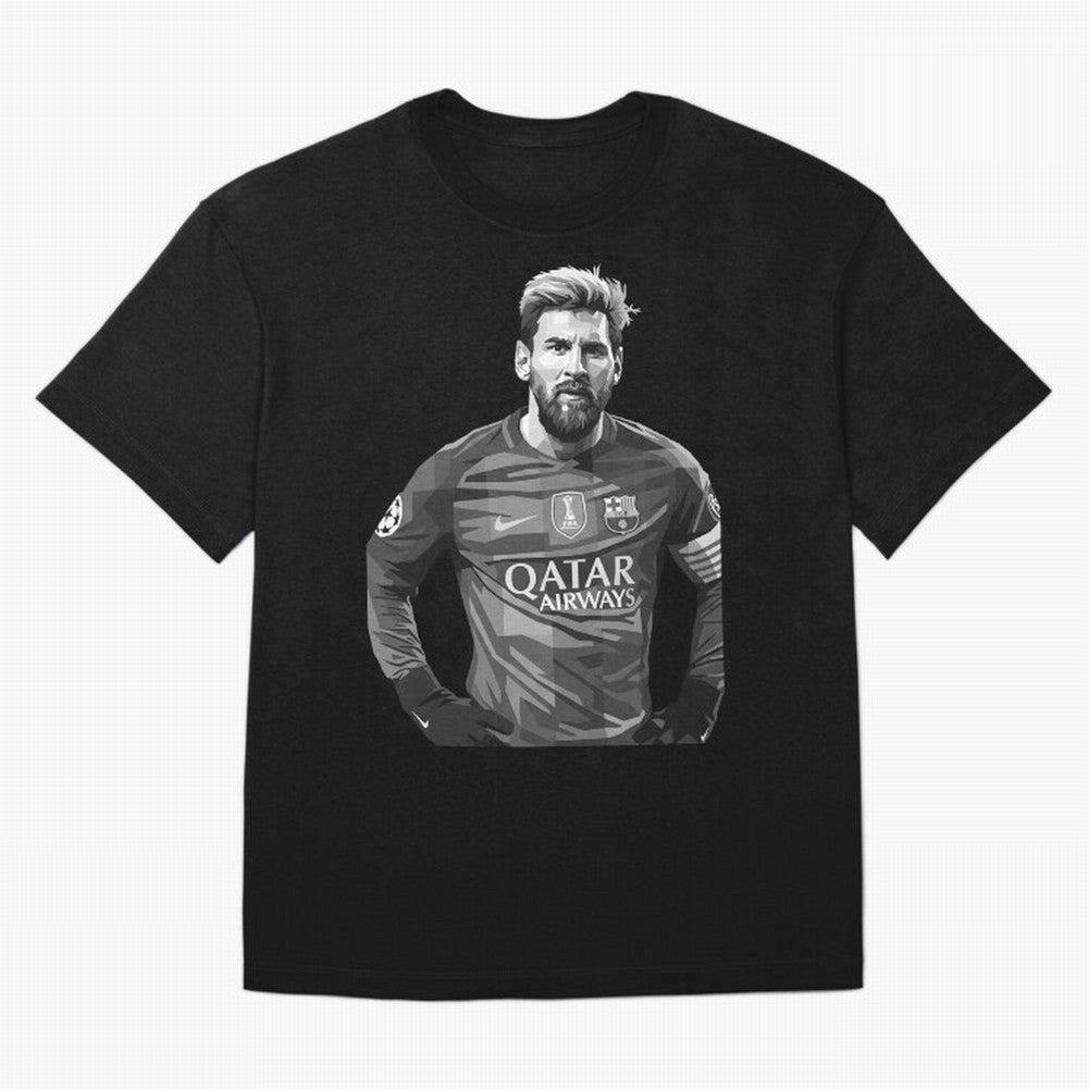 Messi grayscale Classic T-Shirt Bring Legendary Rivalry Energy to Global Football Passion for FIFA World Cup 2026, Inspired by Neymar, Haaland and Cristiano Ronaldo, Germany, Stadium Memories, Football Loyalty, International Chants and Championship