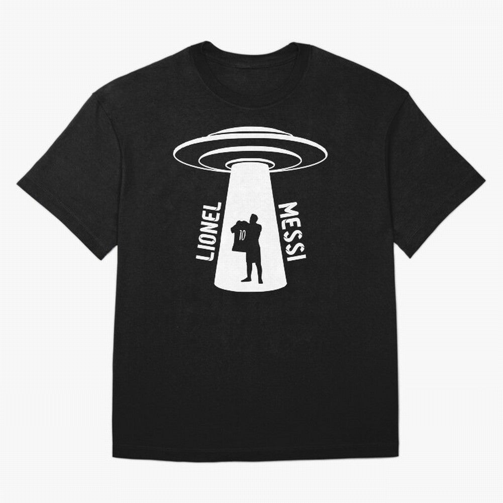 Messi - Alien Classic T-Shirt Keep the Match Day Mood of Global Football Passion for FIFA World Cup 2026 USA Canada Mexico, Capturing Messi, Neymar and Mbappe, France and Portugal, Championship Spirit, Famous Goals, Roaring Crowds and International