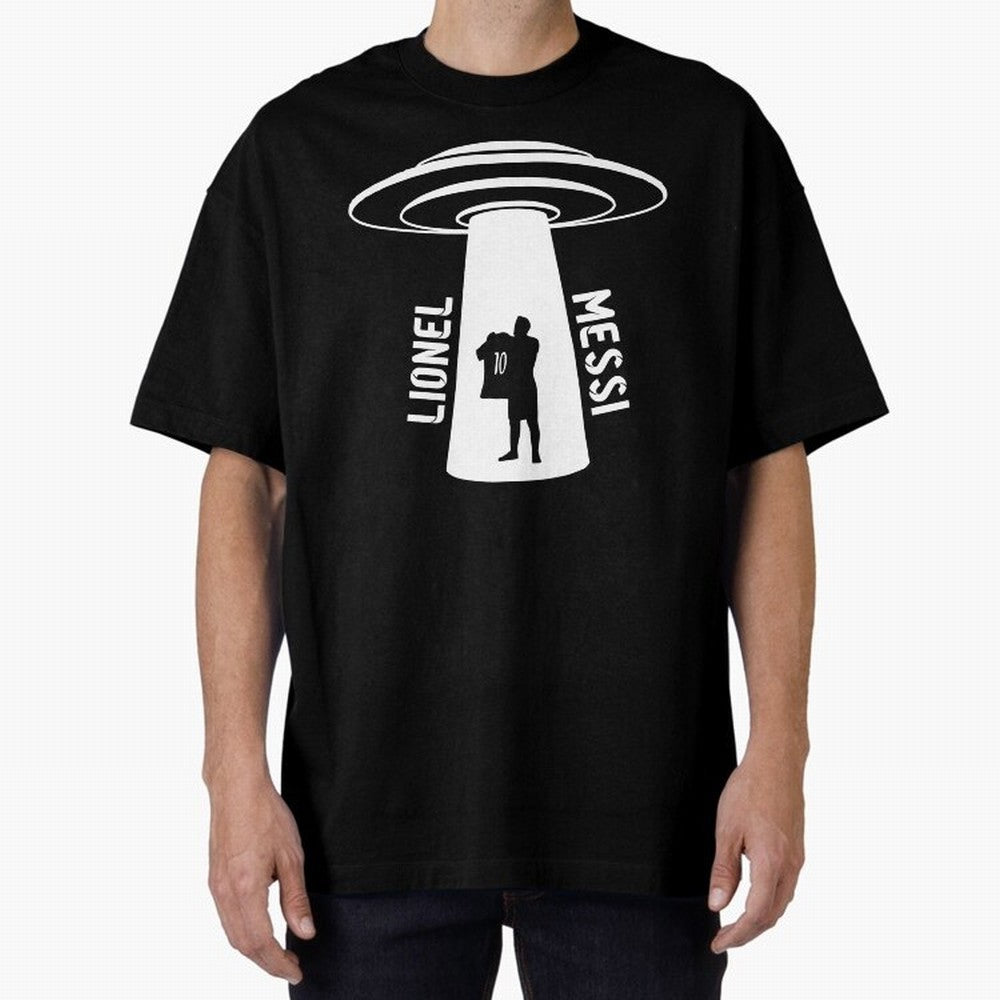 Messi - Alien Classic T-Shirt Keep the Match Day Mood of Global Football Passion for FIFA World Cup 2026 USA Canada Mexico, Capturing Messi, Neymar and Mbappe, France and Portugal, Championship Spirit, Famous Goals, Roaring Crowds and International