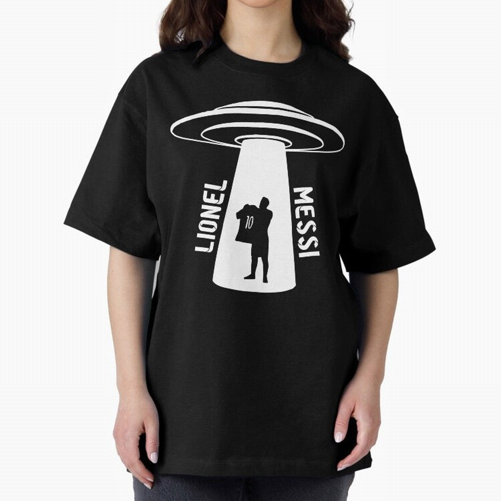 Messi - Alien Classic T-Shirt Keep the Match Day Mood of Global Football Passion for FIFA World Cup 2026 USA Canada Mexico, Capturing Messi, Neymar and Mbappe, France and Portugal, Championship Spirit, Famous Goals, Roaring Crowds and International