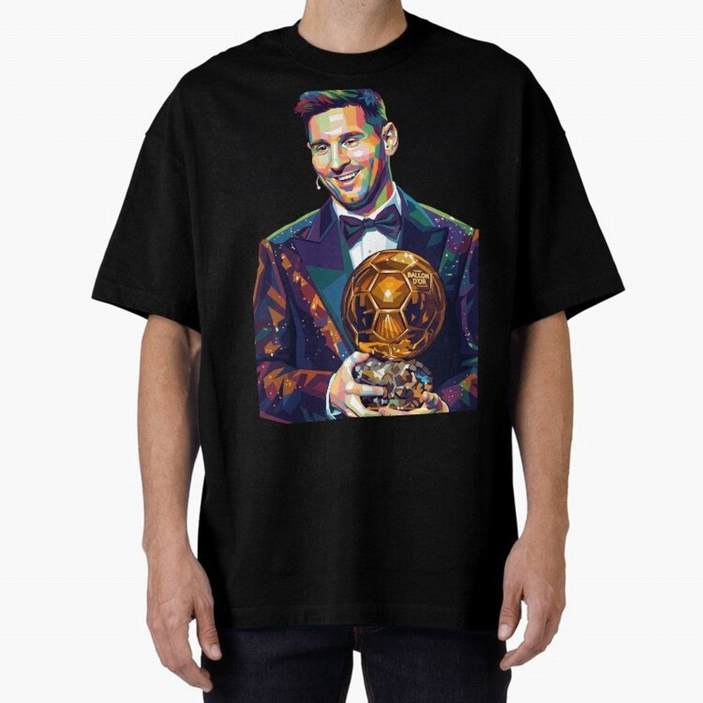 Messi Wpap Oversized T-Shirt Fuel FIFA World Cup 2026 Group Stage for Fans of Haaland and England, Bringing Global Supporter Spirit, Legendary Goals, National Colors and Tournament Celebration; Built for Supporters Chasing Trophy Dreams, Final