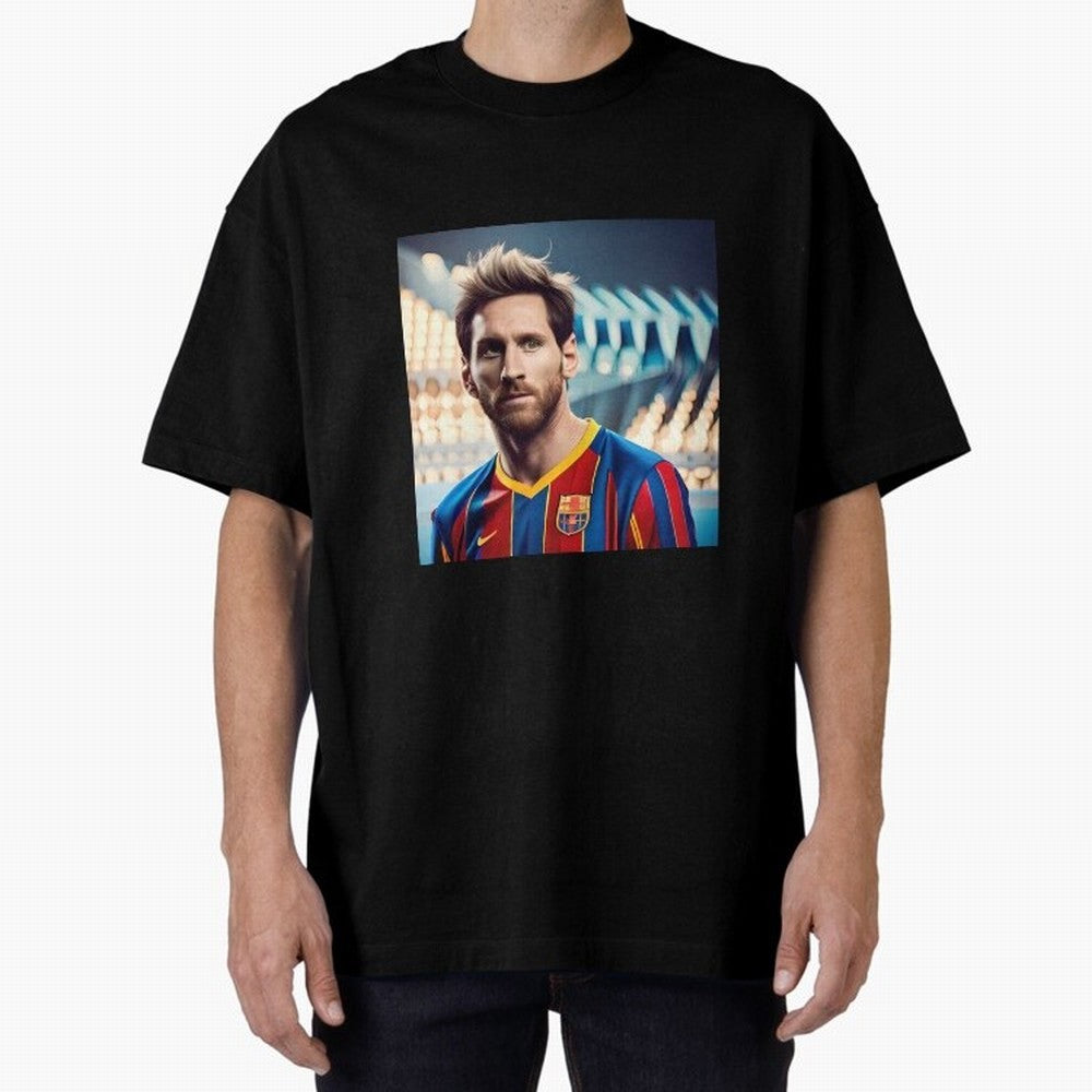 Messi Photo Realistic Paint Art Classic T-Shirt Follow Every Goal of Match Day Hype around FIFA World Cup 2026 USA Canada Mexico, Mbappe, Portugal, Worldwide Fan Energy, Dramatic Goals, Stadium Lights and Championship Celebrations; Perfect for
