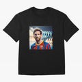 Messi Photo Realistic Paint Art Classic T-Shirt Follow Every Goal of Match Day Hype around FIFA World Cup 2026 USA Canada Mexico, Mbappe, Portugal, Worldwide Fan Energy, Dramatic Goals, Stadium Lights and Championship Celebrations; Perfect for