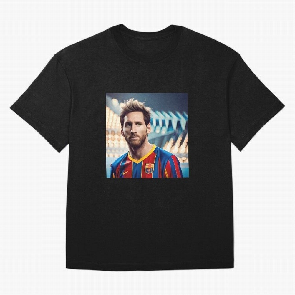 Messi Photo Realistic Paint Art Classic T-Shirt Follow Every Goal of Match Day Hype around FIFA World Cup 2026 USA Canada Mexico, Mbappe, Portugal, Worldwide Fan Energy, Dramatic Goals, Stadium Lights and Championship Celebrations; Perfect for