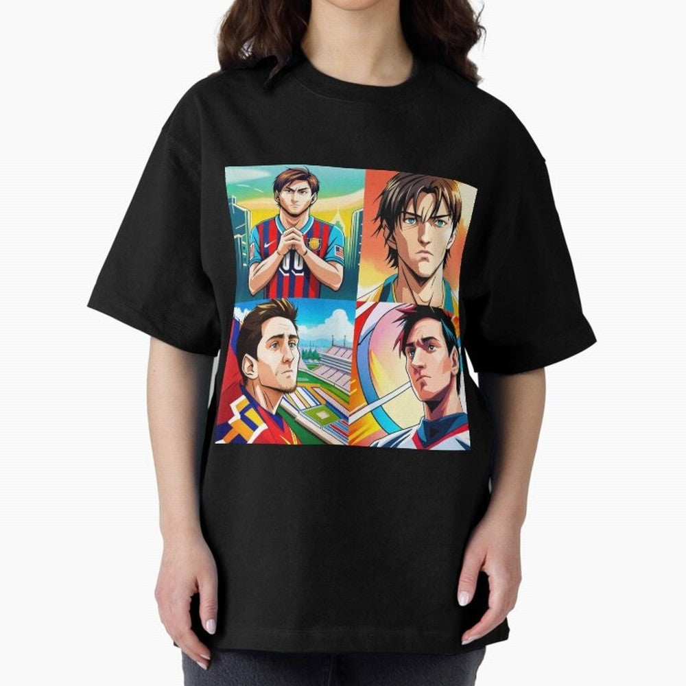 Messi Inspired Anime Art Pack Classic T-Shirt Relive FIFA World Cup 2026 Spirit, Capturing England and Germany, Mbappe and Neymar, Global Supporter Spirit, Legendary Goals, National Colors and Tournament Celebration; Built for Supporters Chasing