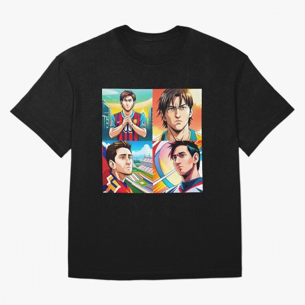 Messi Inspired Anime Art Pack Classic T-Shirt Relive FIFA World Cup 2026 Spirit, Capturing England and Germany, Mbappe and Neymar, Global Supporter Spirit, Legendary Goals, National Colors and Tournament Celebration; Built for Supporters Chasing