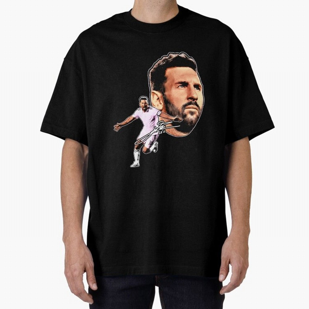 Lionel messi Retro Style Tee Bootleg big face vintage argentina Football Legend Classic T-Shirt Follow Every Goal of Match Day Hype around FIFA World Cup 2026 USA Canada Mexico, CR7 and Messi, England and Germany, Worldwide Fan Energy, Dramatic