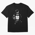 Lionel Messi Oversized T-Shirt Feel the Trophy Chase of FIFA World Cup 2026 for Fans of Neymar, Haaland and Cristiano Ronaldo and Netherlands, Bringing Vintage Soccer Flavor, Modern Football Stars, National Flags and Final Night Emotion; Great for