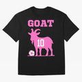 The Goat 10 Miami Champions Classic T-Shirt Show Up for the Glory of FIFA World Cup 2026 USA Canada Mexico Spirit, with Brazil, Portugal and Argentina, Haaland and Mbappe, Vintage Soccer Flavor, Modern Football Stars, National Flags and Final Night