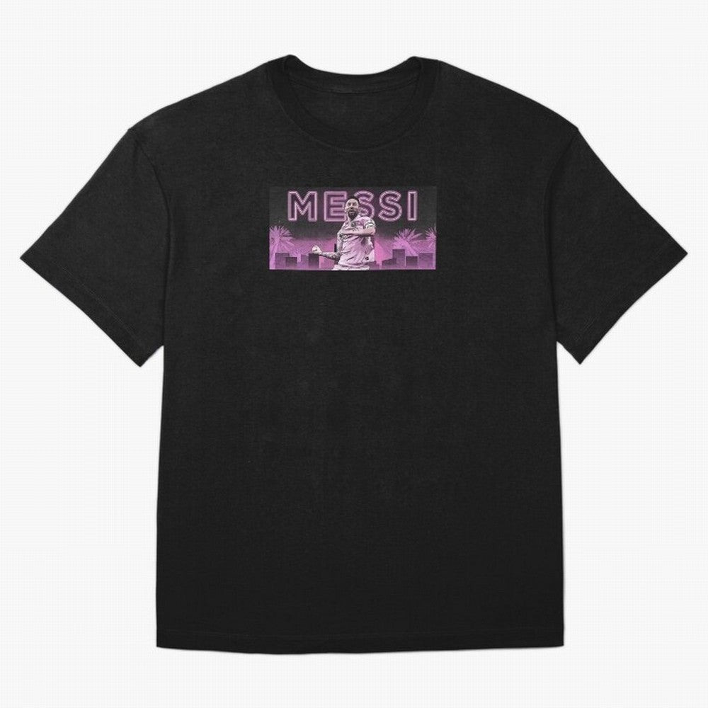 Miami Messi Oversized T-Shirt Celebrate Football Dreams Across FIFA World Cup 2026 for Fans of Mbappe and Neymar and Argentina, France and Brazil, Bringing Fan Favorite Moments, National Team Passion, Big Match Drama and Soccer History; Ideal for