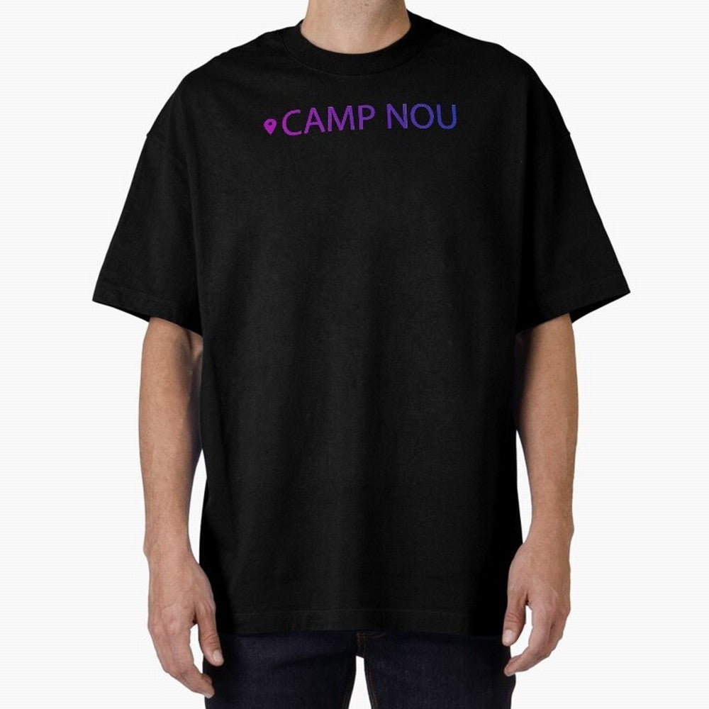 Camp Nou Barcelona Stadium Location Print Classic T-Shirt Celebrate Classic Football Spirit in Global Football Passion for FIFA World Cup 2026 Group Stage, Connected to Messi, Neymar and Mbappe, Argentina and Brazil, Global Supporter Spirit,
