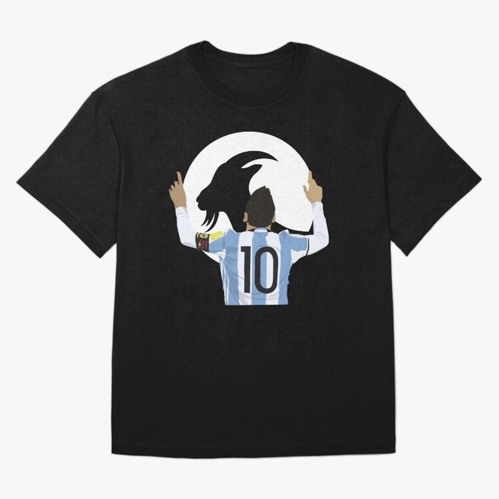 Lionel Messi Goat Oversized T-Shirt Capture Stadium Memories from Match Day Hype around FIFA World Cup 2026 USA Canada Mexico, Messi and Cristiano Ronaldo, England and Germany, Worldwide Fan Energy, Dramatic Goals, Stadium Lights and Championship