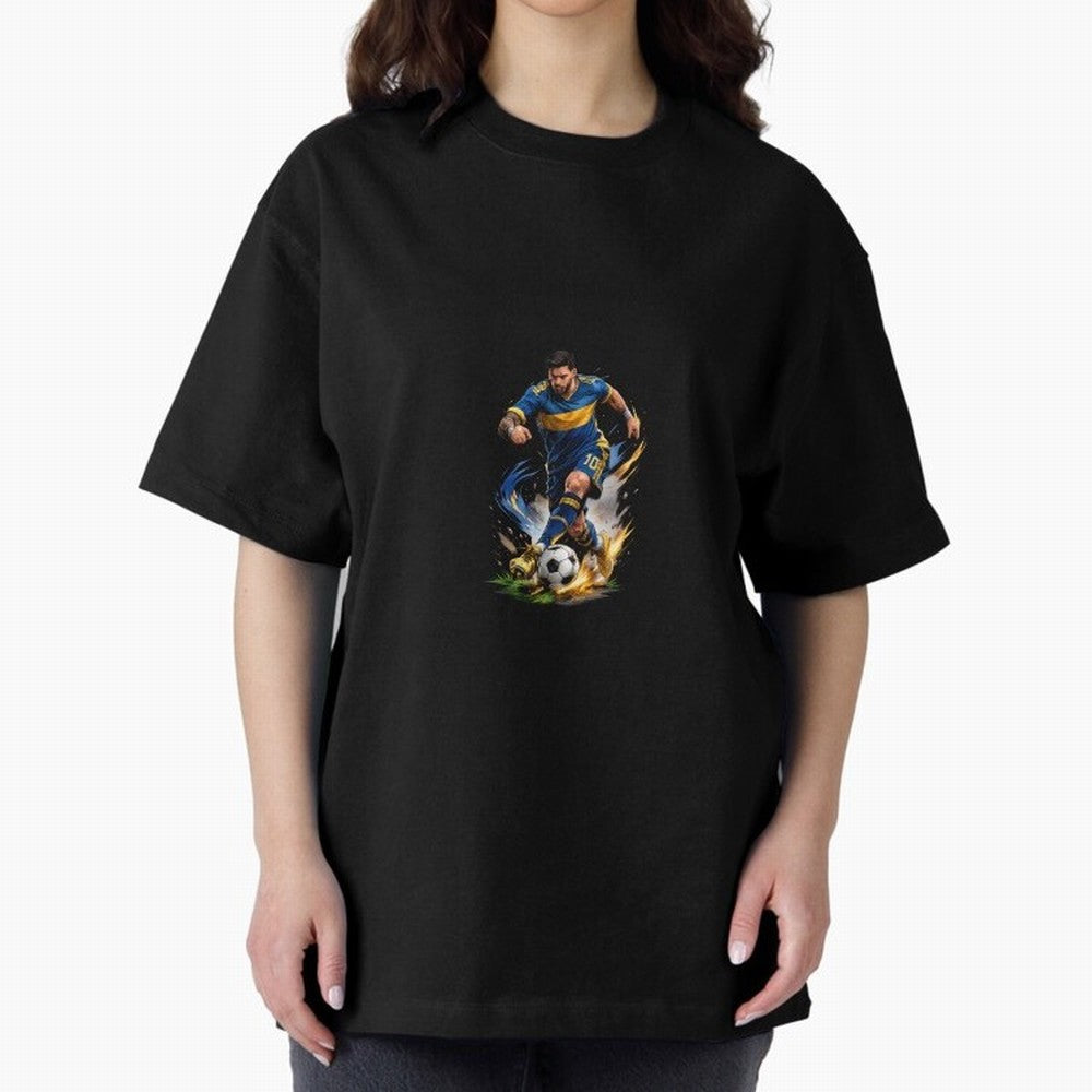 The Great Footballer Oversized T-Shirt Carry the Dream of Match Day Hype around FIFA World Cup 2026 Group Stage, CR7, Spain, Global Supporter Spirit, Legendary Goals, National Colors and Tournament Celebration; Made for Die Hard Supporters, Soccer