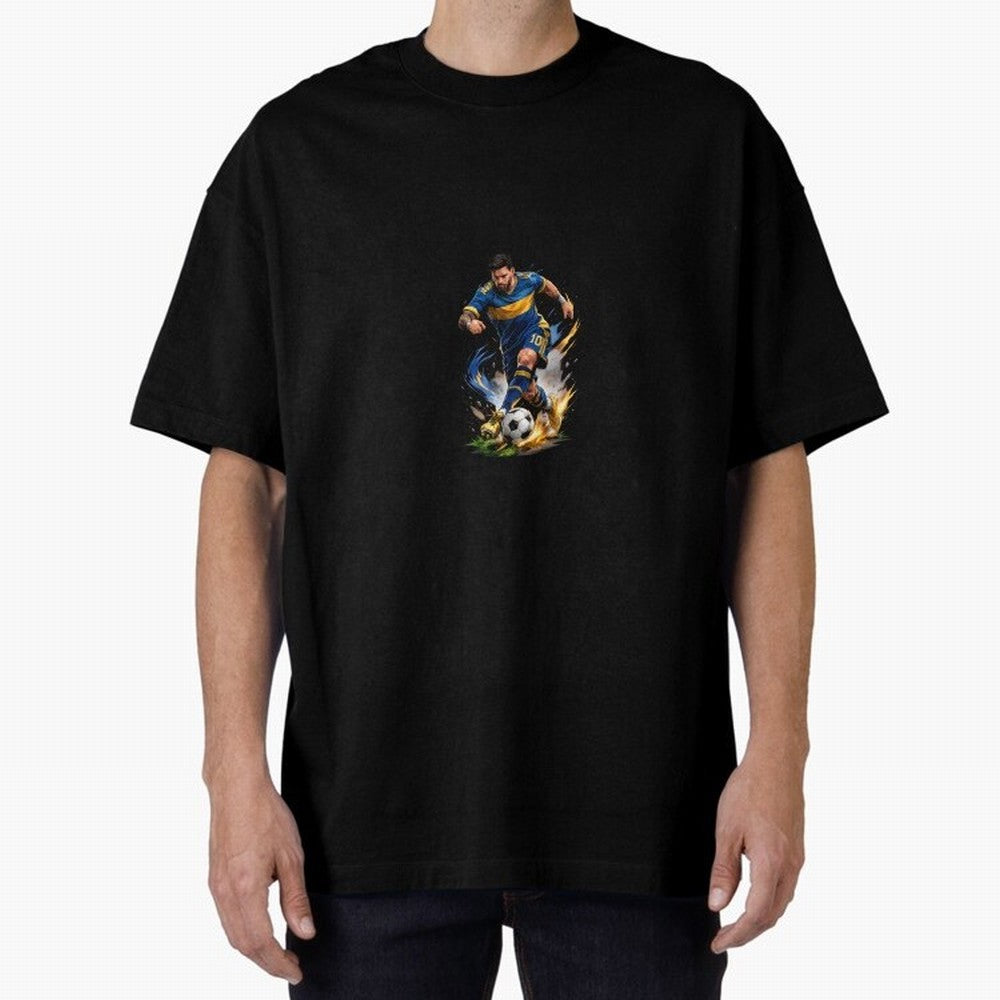The Great Footballer Oversized T-Shirt Carry the Dream of Match Day Hype around FIFA World Cup 2026 Group Stage, CR7, Spain, Global Supporter Spirit, Legendary Goals, National Colors and Tournament Celebration; Made for Die Hard Supporters, Soccer