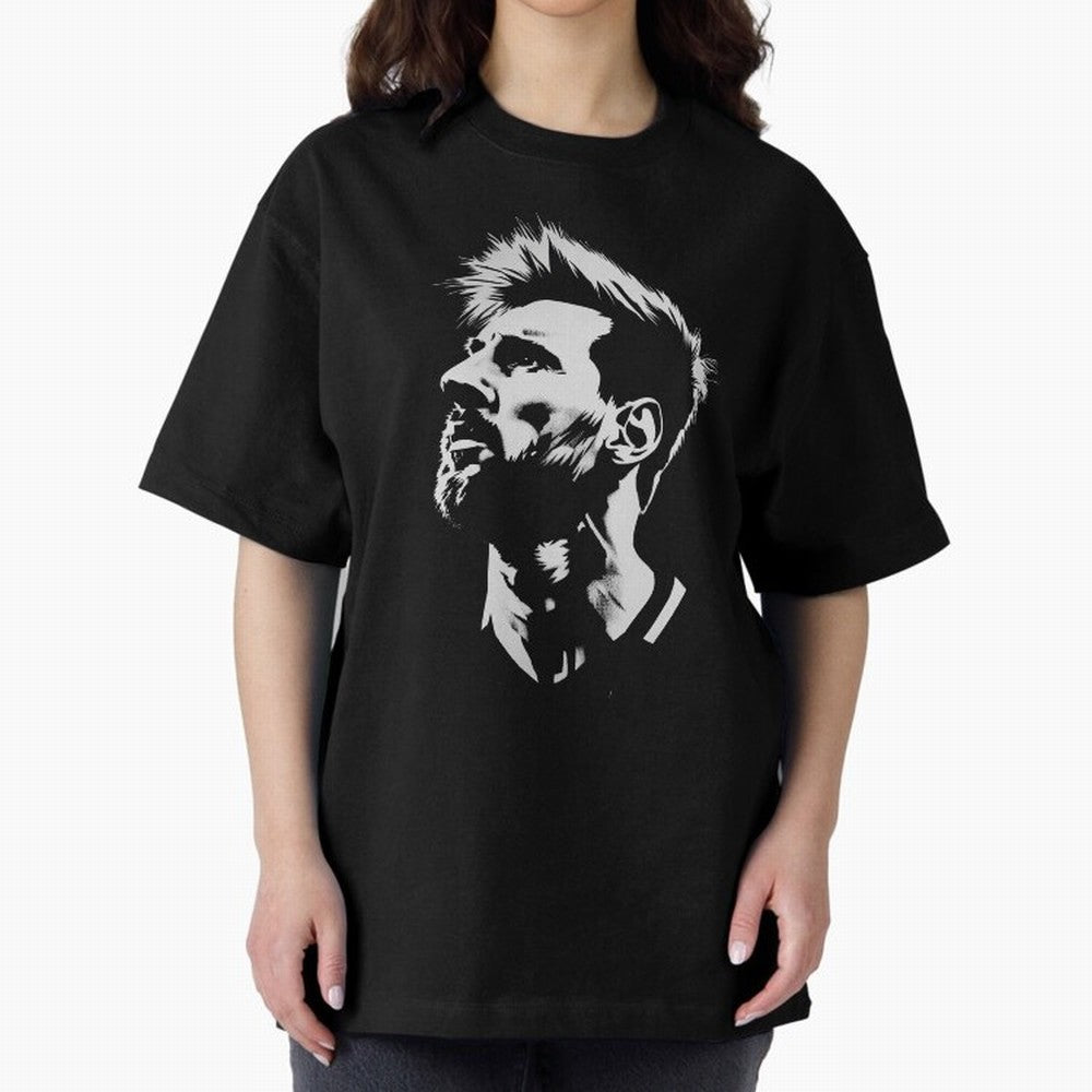Messi Stencil Graphic poster design Classic T-Shirt Keep Football History Alive during Match Day Hype around FIFA World Cup 2026, Cristiano Ronaldo, Brazil, Supporter Pride, Iconic Celebrations, Legendary Names and Global Match Day Energy; Perfect