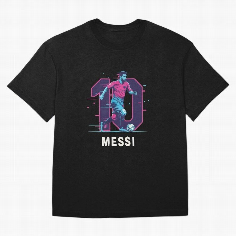 Messi 10 GOAT Oversized T-Shirt Share Global Football Passion for FIFA World Cup 2026 Group Stage, Celebrating Mbappe and Neymar, England, France and Netherlands, Sports Nostalgia, International Competition, Famous Players and Unforgettable