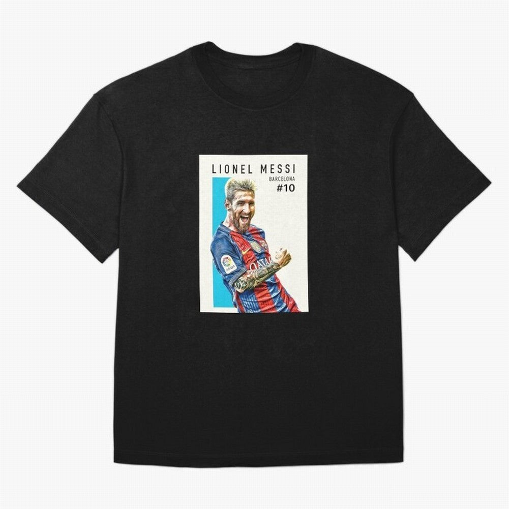 Lionel Messi Barcelona Football Classic T-Shirt Elevate Global Football Passion for FIFA World Cup 2026 Group Stage, Capturing Messi, CR7 and Mbappe, England, Championship Spirit, Famous Goals, Roaring Crowds and International Football Unity;