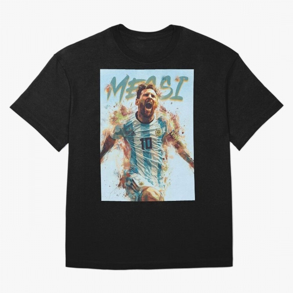 Argentina World Champs Messi Number Oversized T-Shirt Keep the Match Day Mood of FIFA World Cup 2026 USA Canada Mexico Spirit, Made for France, Mbappe and Neymar, Football Passion, Legendary Performances, Festival Vibes and Supporter Community;