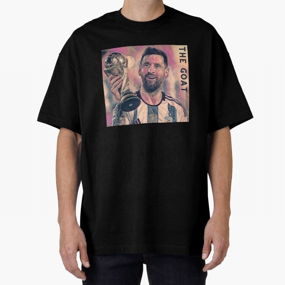 Messi T-Shirt Oversized T-Shirt Celebrate Unforgettable Nights in FIFA World Cup 2026 Spirit, Centered on France, CR7, Championship Spirit, Famous Goals, Roaring Crowds and International Football Unity; Great for Supporters Who Love Legendary