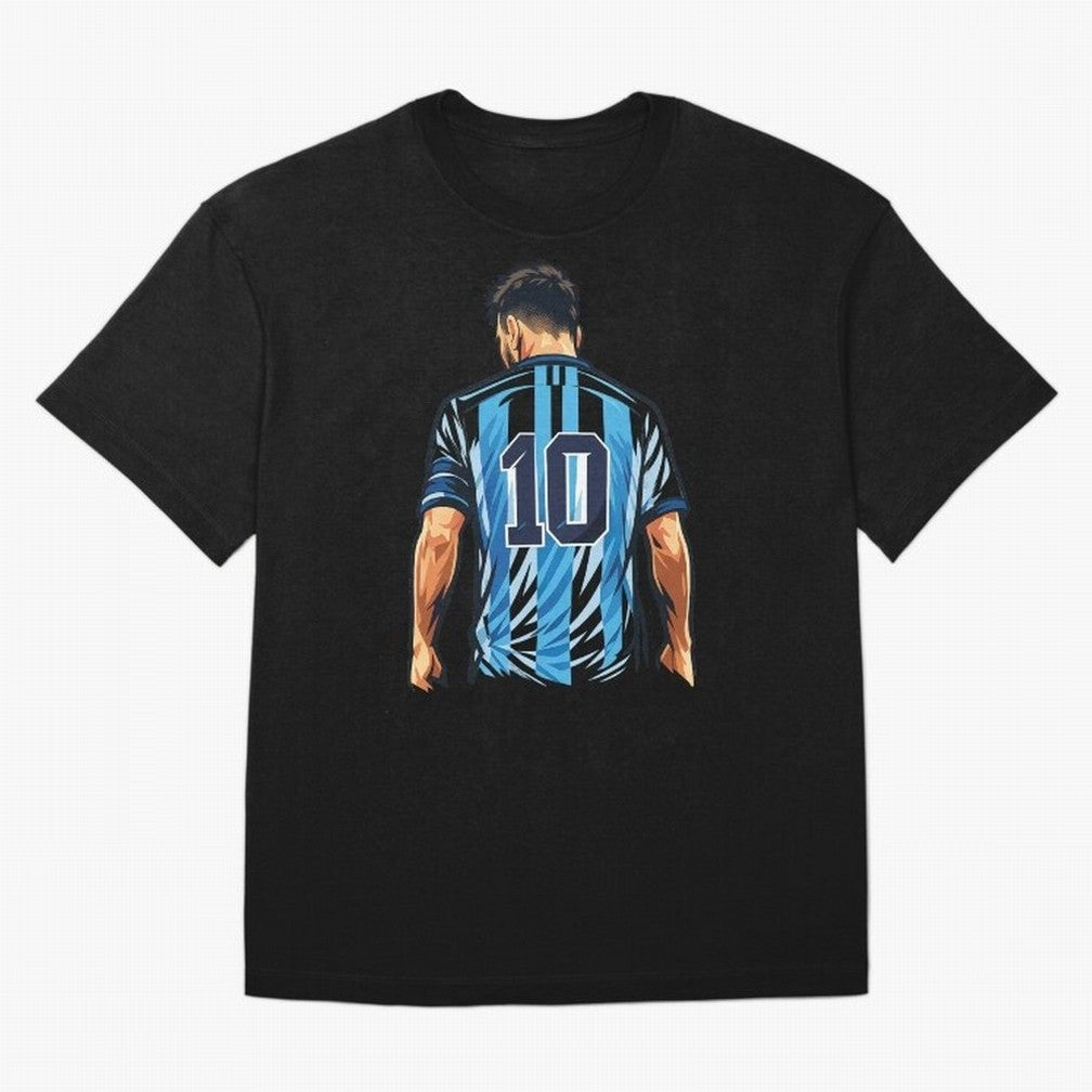 Messi 10 legend Oversized T-Shirt Remember Iconic Moments from FIFA World Cup 2026 Group Stage Spirit, Capturing Spain and Netherlands, Messi, Neymar and Mbappe, Retro Football Energy, Iconic Rivalries, Trophy Chase Drama and Stadium Atmosphere;