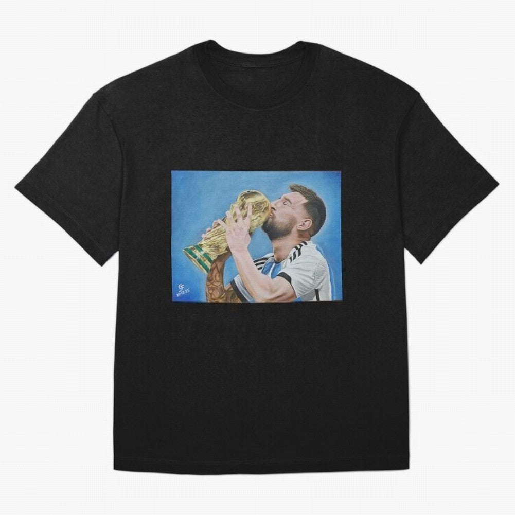 Lionel Messi Oversized T-Shirt Show Passion for the Stars of FIFA World Cup 2026 for Fans of Mbappe and Neymar and Argentina, France and Brazil, Bringing Game Day Rituals, Football Legends, Country Pride and the Road to the Final; Perfect for Fans,