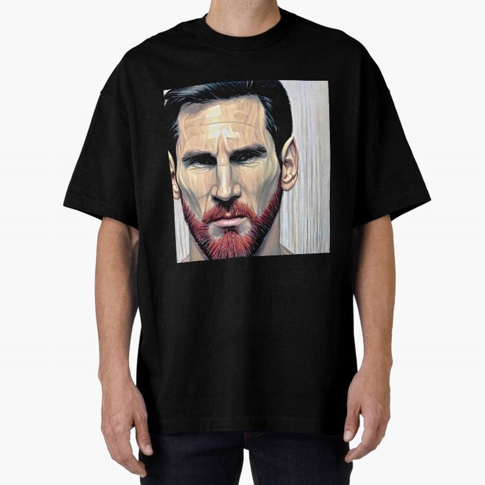 Cartoon-like Messi Oversized T-Shirt Create FIFA World Cup 2026 Spirit, Built around Brazil, Portugal and Argentina, Messi, Stadium Memories, Football Loyalty, International Chants and Championship Tradition; Ideal for Passionate Fans Who Love