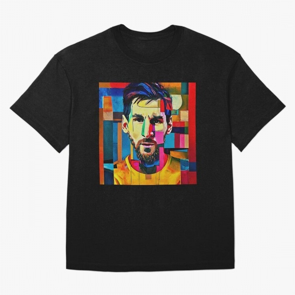 art grafic of Messi Classic T-Shirt Step into Match Day Hype around FIFA World Cup 2026 USA Canada Mexico, Mbappe and Neymar, Brazil, Vintage Soccer Flavor, Modern Football Stars, National Flags and Final Night Emotion; Great for Watch Parties,