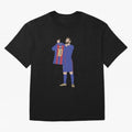 Messi minimalist design Oversized T-Shirt Show Up for the Glory of FIFA World Cup 2026 USA Canada Mexico for Fans of Cristiano Ronaldo and Spain, Bringing Championship Spirit, Famous Goals, Roaring Crowds and International Football Unity; Perfect