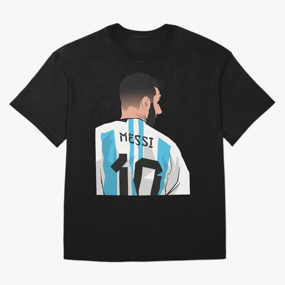 Messi Oversized T-Shirt Build Global Football Passion for FIFA World Cup 2026 Group Stage, Centered on Haaland and Mbappe, England, Vintage Soccer Flavor, Modern Football Stars, National Flags and Final Night Emotion; Built for Supporters Chasing