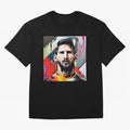 Billboard with Messi Boxy T-Shirt Make Every Kick Count in FIFA World Cup 2026 Group Stage Celebrating Mbappe, France and Portugal Energy, Football Passion, Legendary Performances, Festival Vibes and Supporter Community; Perfect for Supporters Who