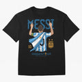 The King Leo Messi Legend Oversized T-Shirt Support Iconic Players in Global Football Passion for FIFA World Cup 2026, Driven by CR7, France and Portugal, Champion Mindset, Group Stage Buzz, Knockout Tension and Passionate Fan Culture; Perfect for