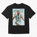 MiaMessi Premium Oversized T-Shirt Represent Football Lovers during Global Football Passion for FIFA World Cup 2026, Featuring Neymar, Haaland and Cristiano Ronaldo, England and Germany, Championship Spirit, Famous Goals, Roaring Crowds and