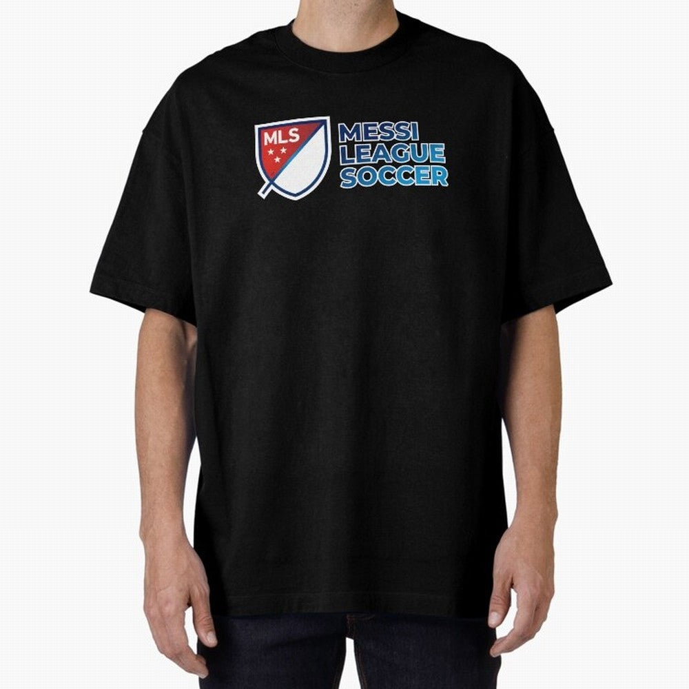 MLS Messi League Soccer Oversized T-Shirt Support the Legends of FIFA World Cup 2026 Group Stage Spirit, Connected to Spain, Haaland and Mbappe, Stadium Memories, Football Loyalty, International Chants and Championship Tradition; Ideal for Fans Who