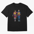 Lionel Messi and Friend Oversized T-Shirt Step into Global Football Passion for FIFA World Cup 2026 USA Canada Mexico, Inspired by Messi and Cristiano Ronaldo, Germany, Football Festival Excitement, Trophy Ambitions, Country Rivalries and Star