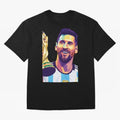 Messi wpap pop art Classic T-Shirt Upgrade Global Football Passion for FIFA World Cup 2026, Inspired by Cristiano Ronaldo, Haaland and CR7, Portugal, Game Day Rituals, Football Legends, Country Pride and the Road to the Final; Made for Die Hard