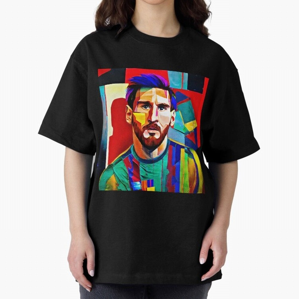 digital image of Messi Oversized T-Shirt Showcase FIFA World Cup 2026 USA Canada Mexico for Fans of Messi, Neymar and Mbappe and England and Germany, Bringing Soccer Culture, Superstar Moments, National Team Dreams and Competitive Fire; Created for