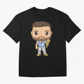 Messi_Champion Oversized T-Shirt Refresh FIFA World Cup 2026 for Fans of Haaland and Mbappe and Argentina and Brazil, Bringing Vintage Soccer Flavor, Modern Football Stars, National Flags and Final Night Emotion; Built for Supporters Chasing Trophy
