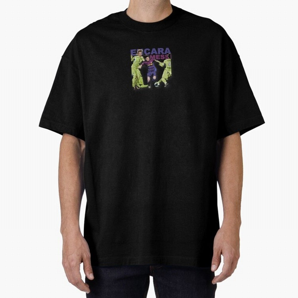 Barcelona 'Encara Messi' Design Oversized T-Shirt Make Your Look Match FIFA World Cup 2026 Group Stage Inspired by Mbappe and Neymar, Argentina and Brazil Energy, Soccer Culture, Superstar Moments, National Team Dreams and Competitive Fire; Made