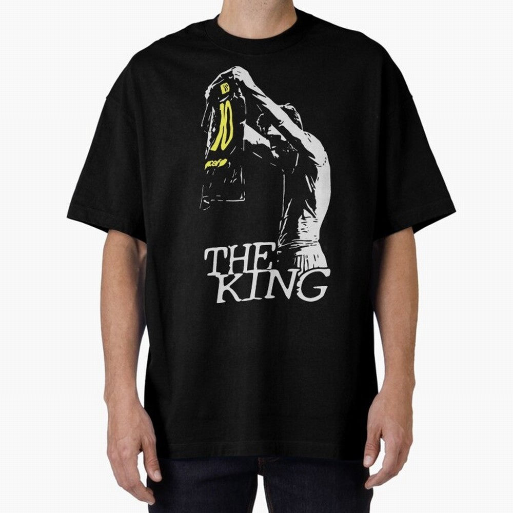 The King Leo Messi Legend Oversized T-Shirt Keep Football History Alive during Match Day Hype around FIFA World Cup 2026, Haaland, Argentina, Tournament Hype, Historic Matchups, Family Viewing Parties and Global Sports Pride; Ideal for Passionate