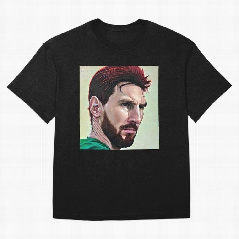 Painterly Messi Classic T-Shirt Show Support during the FIFA World Cup 2026 Group Stage Journey through Haaland Highlights, Spain Pride, Classic Soccer Heritage, Championship Pressure, Fan Loyalty and International Pride; Created for Match Day