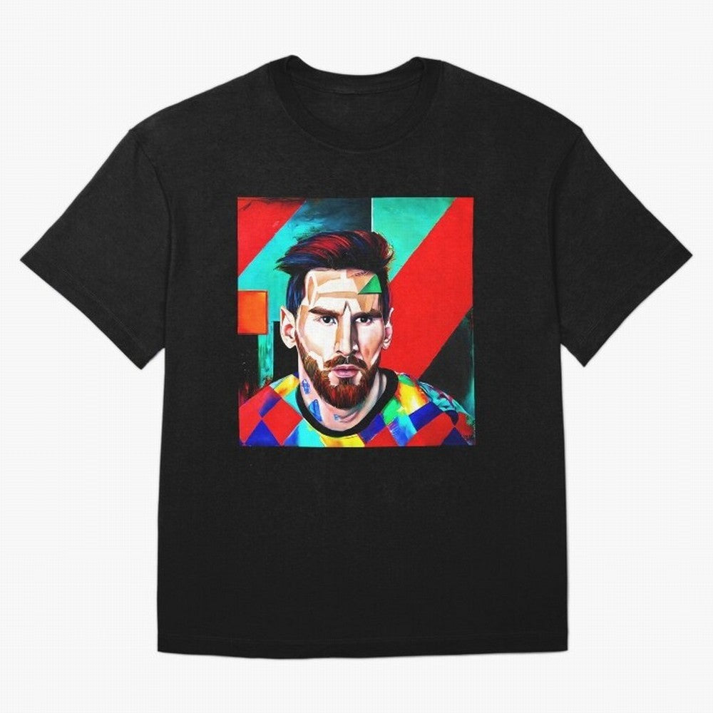 colorful Messi Oversized T-Shirt Feel the Trophy Chase of the FIFA World Cup 2026 Journey through Messi Highlights, Brazil Pride, Football Festival Excitement, Trophy Ambitions, Country Rivalries and Star Player Buzz; Ideal for Passionate Fans Who