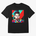 colorful Messi Oversized T-Shirt Feel the Trophy Chase of the FIFA World Cup 2026 Journey through Messi Highlights, Brazil Pride, Football Festival Excitement, Trophy Ambitions, Country Rivalries and Star Player Buzz; Ideal for Passionate Fans Who