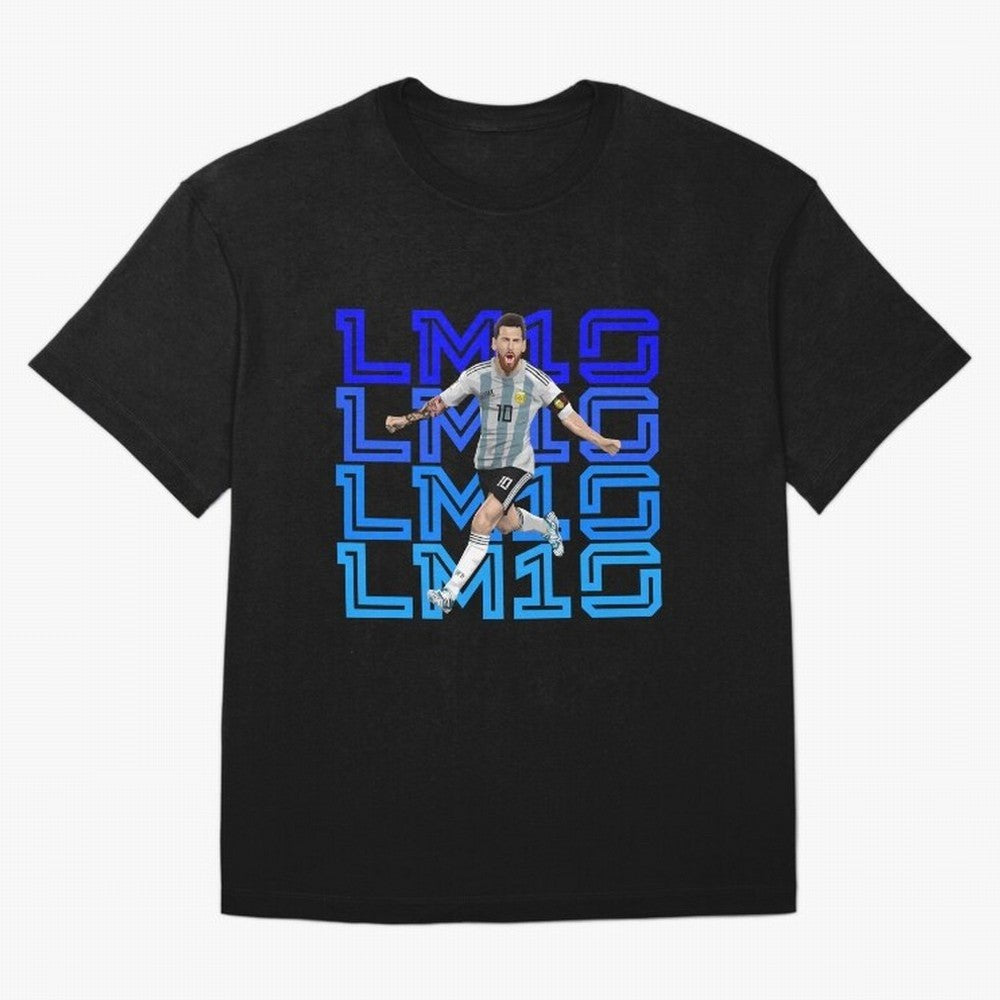 Lionel Messi 10 Oversized T-Shirt Bring Match Day Fire to FIFA World Cup 2026 for Fans of Messi, CR7 and Mbappe and Portugal, Bringing Goal Celebration Energy, Supporter Heritage, Football Icons and Worldwide Tournament Joy; Ideal for Passionate