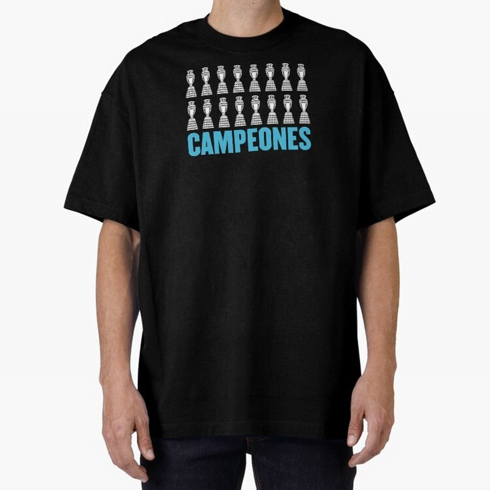 Campeones! Classic T-Shirt Celebrate Unforgettable Nights in the FIFA World Cup 2026 Group Stage Journey through Mbappe Highlights, Spain Pride, Vintage Soccer Flavor, Modern Football Stars, National Flags and Final Night Emotion; Perfect for