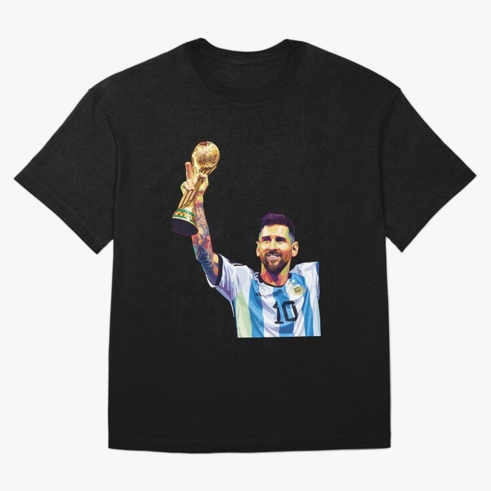 Messi wpap pop art Oversized T-Shirt Treasure the FIFA World Cup 2026 Group Stage Journey through CR7 Highlights, England Pride, Football History, Final Match Energy, Crowd Noise and Once in a Lifetime Moments; Ideal for Passionate Fans Who Love