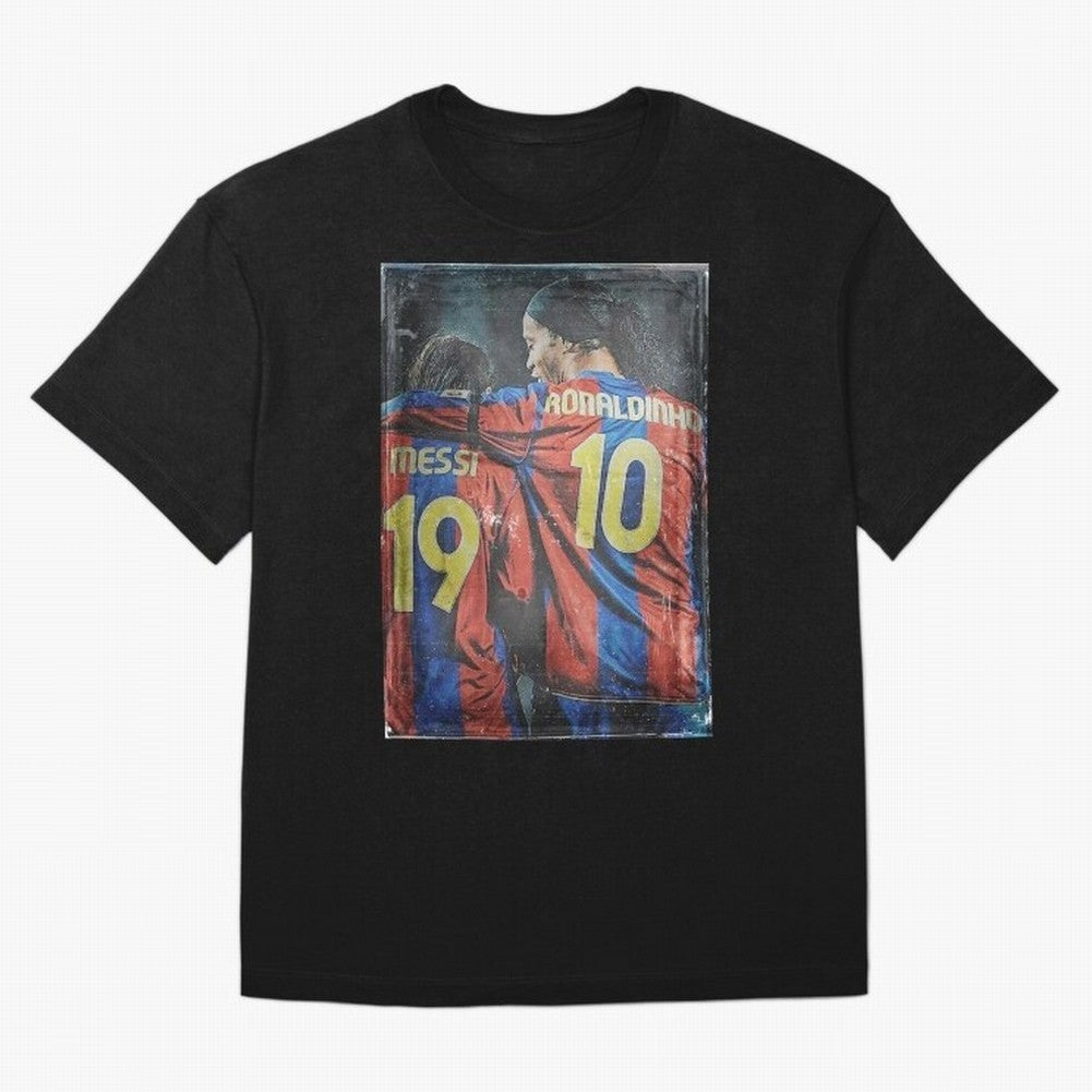 Messi and Ronaldinho Oversized T-Shirt Bring World Football Passion into FIFA World Cup 2026 USA Canada Mexico Spirit, Capturing Brazil, Neymar, Champion Mindset, Group Stage Buzz, Knockout Tension and Passionate Fan Culture; Built for Supporters