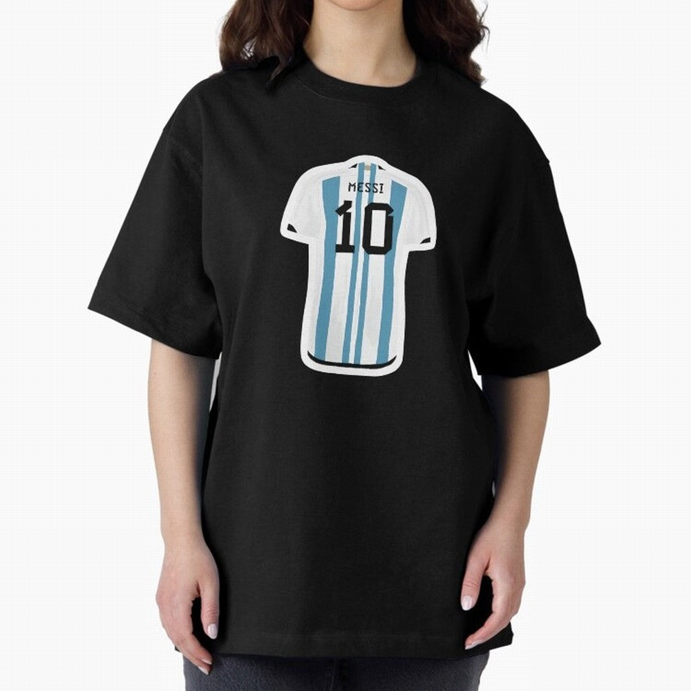 Messi Jersey Oversized T-Shirt Celebrate the FIFA World Cup 2026 Group Stage Journey through Haaland Highlights, France Pride, Game Day Rituals, Football Legends, Country Pride and the Road to the Final; Built for Supporters Chasing Trophy Dreams,