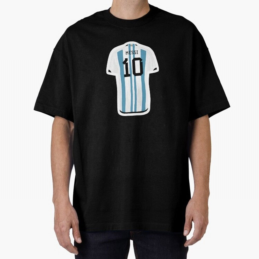 Messi Jersey Oversized T-Shirt Celebrate the FIFA World Cup 2026 Group Stage Journey through Haaland Highlights, France Pride, Game Day Rituals, Football Legends, Country Pride and the Road to the Final; Built for Supporters Chasing Trophy Dreams,