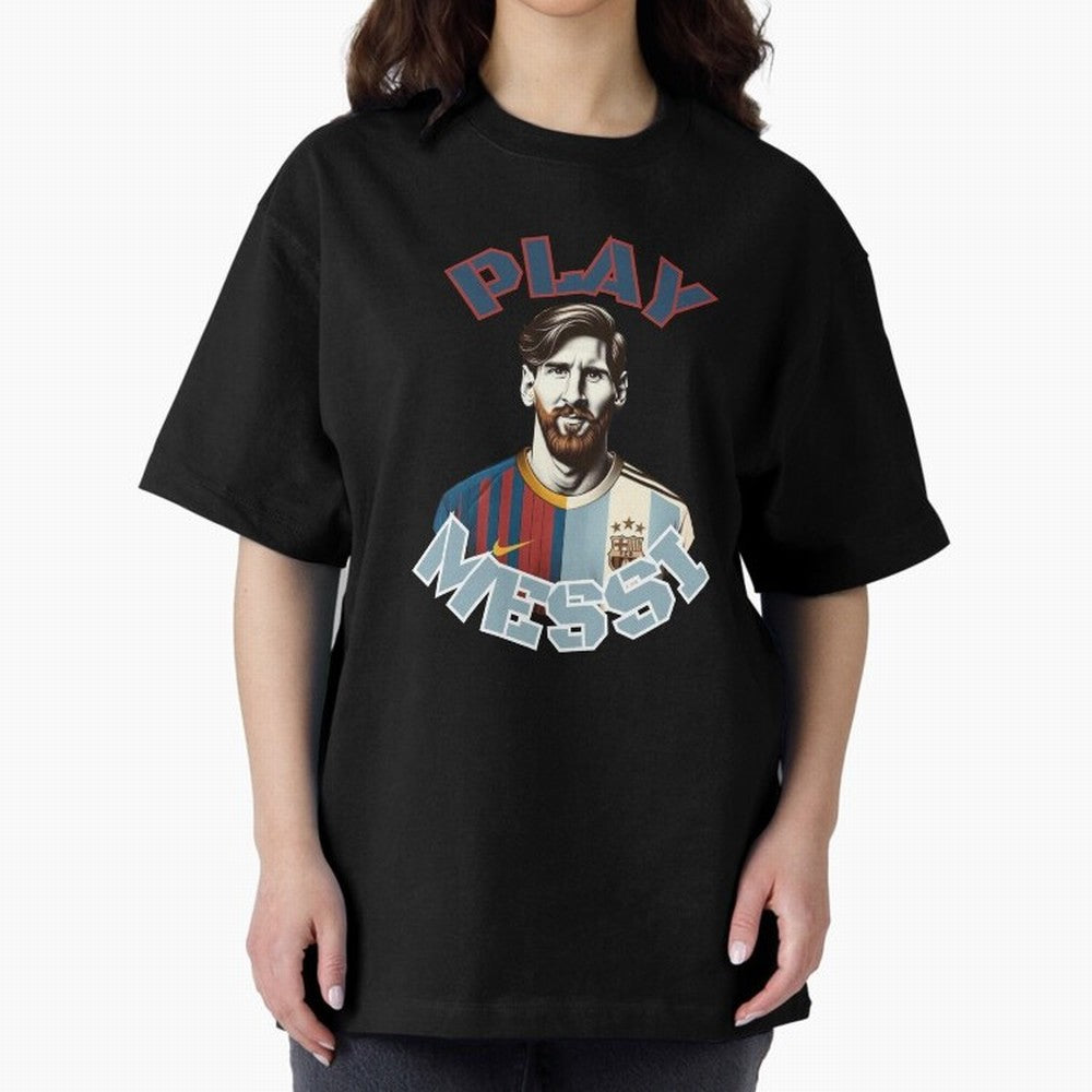 Play Messi Classic T-Shirt Relive Legendary Nights from Match Day Hype around FIFA World Cup 2026 Group Stage, Haaland and Mbappe, Spain and Netherlands, Sports Nostalgia, International Competition, Famous Players and Unforgettable Victories; Made